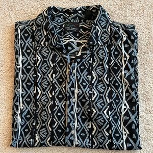 Greg Norman Collection Hawaiian Button Down Shirt, Men’s Large, Rayon. Floral